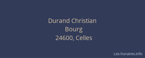 Durand Christian