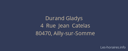 Durand Gladys