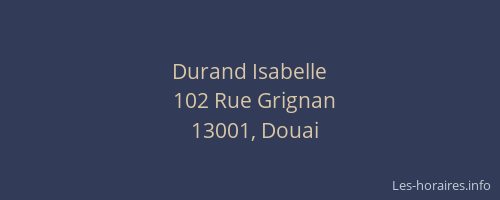 Durand Isabelle