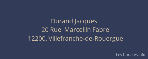 Durand Jacques