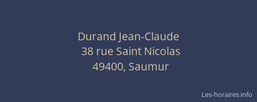 Durand Jean-Claude