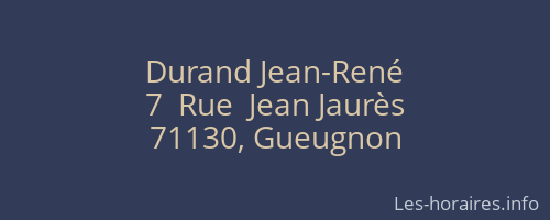 Durand Jean-René