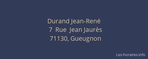 Durand Jean-René