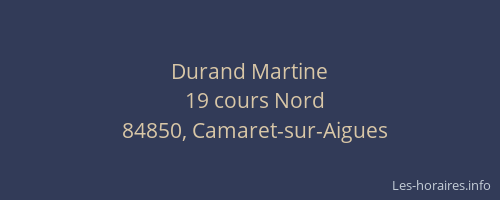 Durand Martine