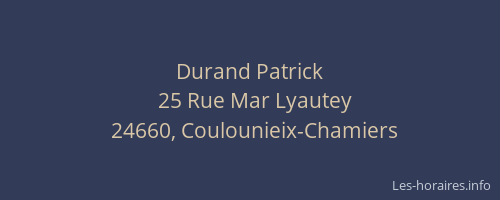 Durand Patrick