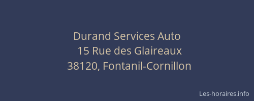 Durand Services Auto