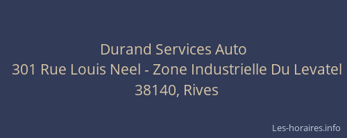 Durand Services Auto