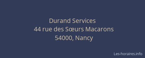 Durand Services