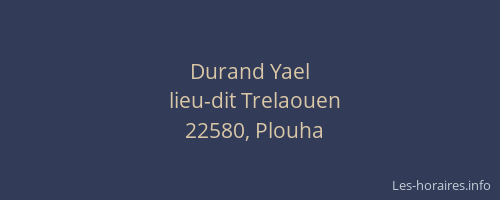 Durand Yael