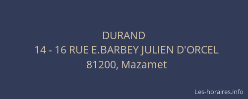 DURAND