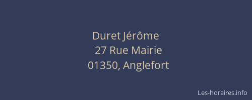 Duret Jérôme