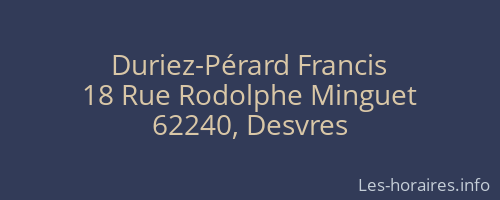 Duriez-Pérard Francis