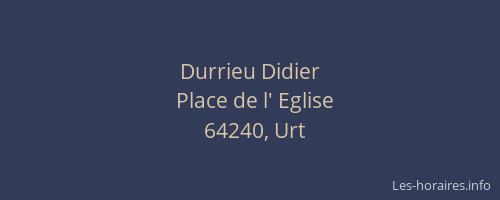Durrieu Didier