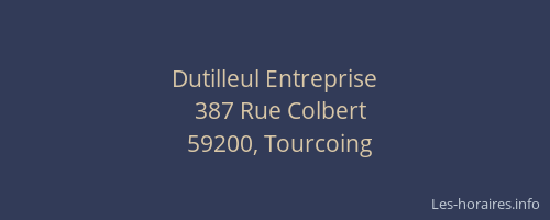 Dutilleul Entreprise