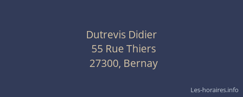 Dutrevis Didier