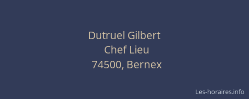 Dutruel Gilbert