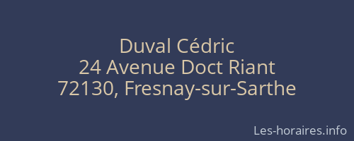 Duval Cédric