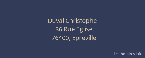 Duval Christophe