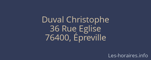 Duval Christophe