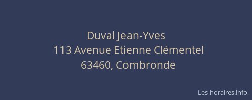 Duval Jean-Yves