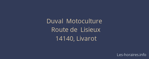 Duval  Motoculture