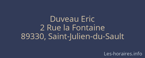 Duveau Eric