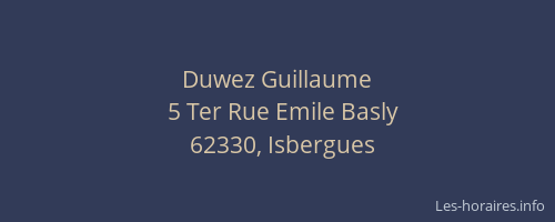 Duwez Guillaume