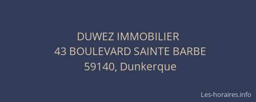 DUWEZ IMMOBILIER
