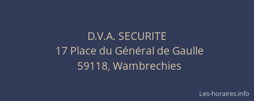 D.V.A. SECURITE