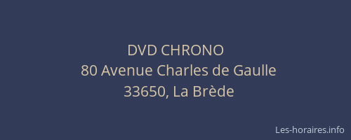 DVD CHRONO