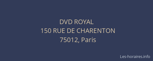 DVD ROYAL