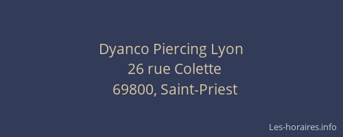 Dyanco Piercing Lyon
