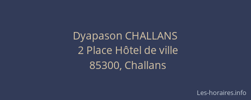 Dyapason CHALLANS