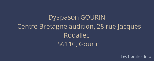 Dyapason GOURIN