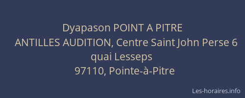 Dyapason POINT A PITRE