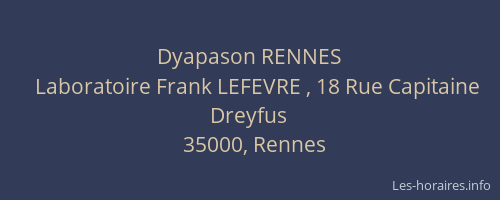 Dyapason RENNES