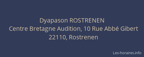 Dyapason ROSTRENEN