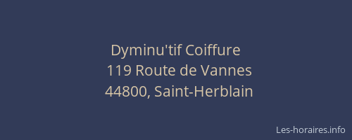 Dyminu'tif Coiffure