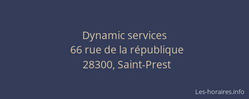 Dynamic services