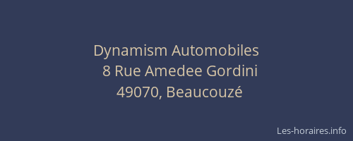 Dynamism Automobiles