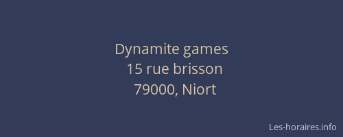 Dynamite games