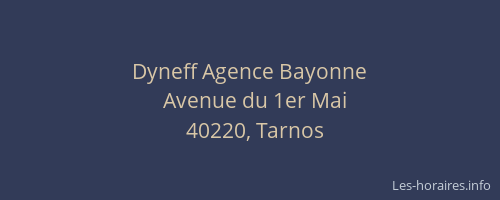 Dyneff Agence Bayonne