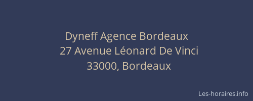 Dyneff Agence Bordeaux