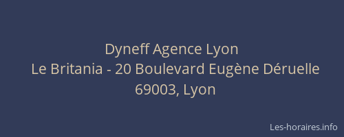 Dyneff Agence Lyon