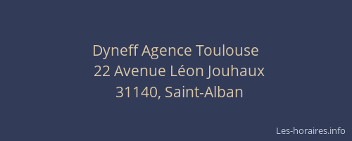 Dyneff Agence Toulouse