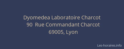 Dyomedea Laboratoire Charcot