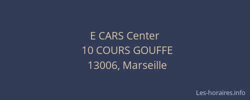 E CARS Center