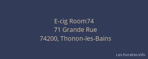 E-cig Room74