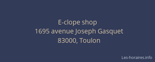 E-clope shop