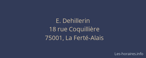 E. Dehillerin